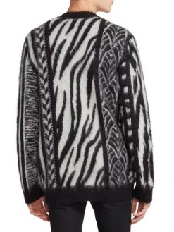 Saint Laurent Animal-Print Mohair Cardigan For Men 12 Saint Laurent Animal-Print Mohair Cardigan For Men -Saint Laurent Sales Store unnamed file 2179