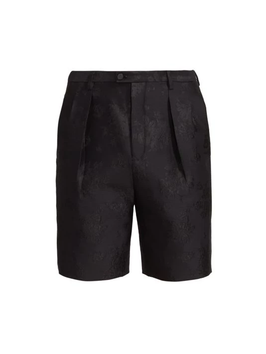 Saint Laurent Paisley Silk Shorts For Men 3 Saint Laurent Paisley Silk Shorts For Men