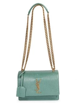 Saint Laurent Small Sunset Python Shoulder Bag -Saint Laurent Sales Store unnamed file 2196