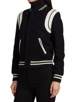 Saint Laurent Teddy Bomber Jacket -Saint Laurent Sales Store unnamed file 2209