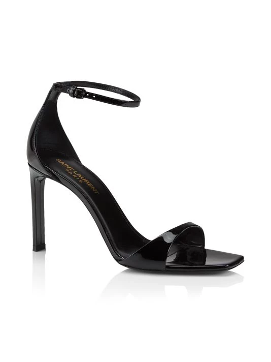 Saint Laurent Bea Patent Leather Anke-Strap Sandals 4 Saint Laurent Bea Patent Leather Anke-Strap Sandals - Image 2