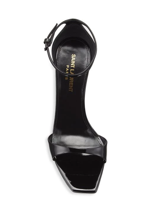 Saint Laurent Bea Patent Leather Anke-Strap Sandals 7 Saint Laurent Bea Patent Leather Anke-Strap Sandals - Image 5
