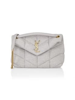 Saint Laurent Quilted Puffer Shoulder Bag