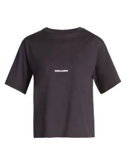 Saint Laurent Logo Crewneck T-Shirt