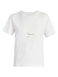 Saint Laurent Splatter Logo T-Shirt