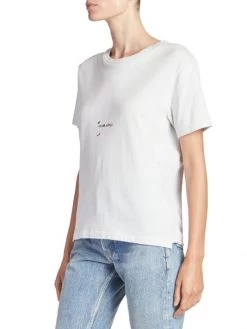 Saint Laurent Splatter Logo T-Shirt -Saint Laurent Sales Store unnamed file 2236
