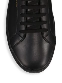 Saint Laurent Andy Low-Top Leather Sneakers For Men -Saint Laurent Sales Store unnamed file 225