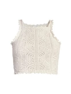 Saint Laurent Crochet Wool Crop Top