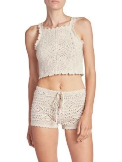 Saint Laurent Crochet Wool Crop Top -Saint Laurent Sales Store unnamed file 2254