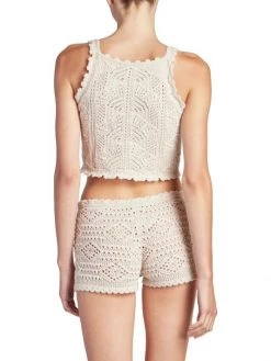 Saint Laurent Crochet Wool Crop Top -Saint Laurent Sales Store unnamed file 2256