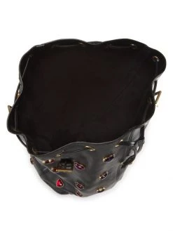 Saint Laurent Large Riva Heart-Embellished Leather Bucket Bag -Saint Laurent Sales Store unnamed file 2270