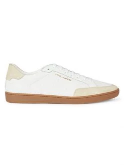 Saint Laurent SL/10 Low-Top Leather Sneakers For Men