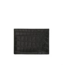Saint Laurent Embossed Leather Cardholder
