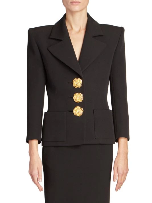Saint Laurent Wool Carnation-Button Blazer 5 Saint Laurent Wool Carnation-Button Blazer - Image 3