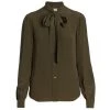 Saint Laurent Neck Bow Silk Blouse 1 Saint Laurent Neck Bow Silk Blouse -Saint Laurent Sales Store unnamed file 231