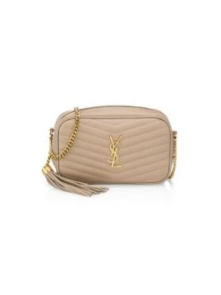 Saint Laurent Mini Lou Matelassé Leather Camera Bag Dark Beige -Saint Laurent Sales Store unnamed file 2310