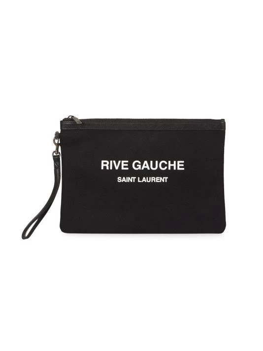 Saint Laurent Rive Gauche Zipper Pouch For Men 3 Saint Laurent Rive Gauche Zipper Pouch For Men