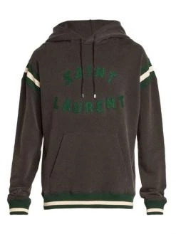 Saint Laurent Volume Large Logo Hoodie Sweatshirt For Men