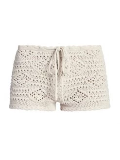 Saint Laurent Crochet Wool Shorts