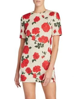 Saint Laurent Rose-Print Sheath Minidress 9 Saint Laurent Rose-Print Sheath Minidress -Saint Laurent Sales Store unnamed file 2354