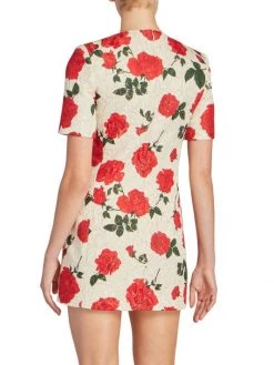 Saint Laurent Rose-Print Sheath Minidress 10 Saint Laurent Rose-Print Sheath Minidress -Saint Laurent Sales Store unnamed file 2355
