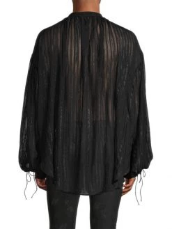 Saint Laurent Silk-Blend V-Neck Shirt For Men 12 Saint Laurent Silk-Blend V-Neck Shirt For Men -Saint Laurent Sales Store unnamed file 2361