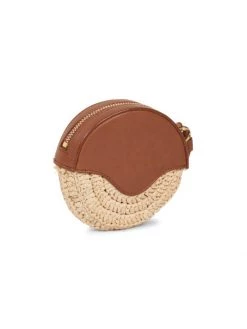 Saint Laurent Logo Raffia-Leather Coin Pouch-On-Strap -Saint Laurent Sales Store unnamed file 2367