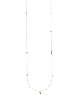 Saint Laurent Goldtone Long Necklace