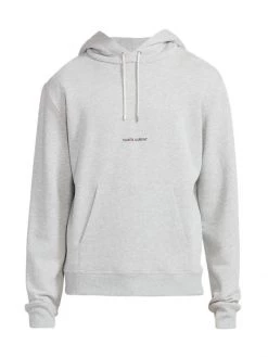 Saint Laurent Minimalist Logo Hoodie For Men