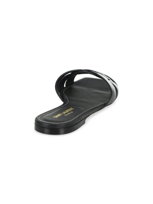 Saint Laurent Tribute Leather Slides Black 3 Saint Laurent Tribute Leather Slides Black - Image 2