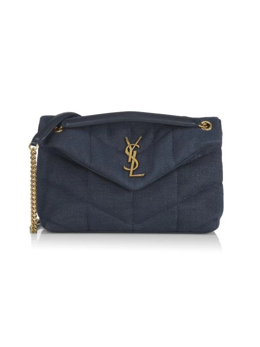 Saint Laurent Small Canvas Puffer Shoulder Bag 3 Saint Laurent Small Canvas Puffer Shoulder Bag