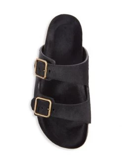 Saint Laurent Jimmy Calf Hair & Leather Slides -Saint Laurent Sales Store unnamed file 241