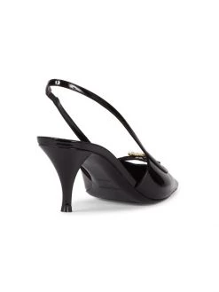 Saint Laurent Tom 60 Patent Leather Embellished Slingback Pumps -Saint Laurent Sales Store unnamed file 2414