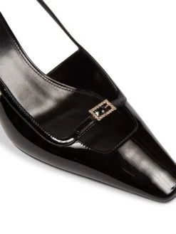 Saint Laurent Tom 60 Patent Leather Embellished Slingback Pumps -Saint Laurent Sales Store unnamed file 2417