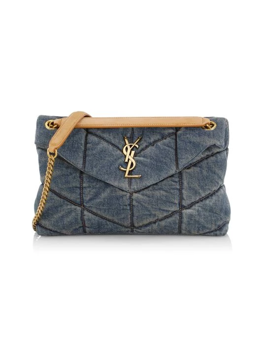 Saint Laurent Small LouLou Quilted Denim Shoulder Bag 3 Saint Laurent Small LouLou Quilted Denim Shoulder Bag