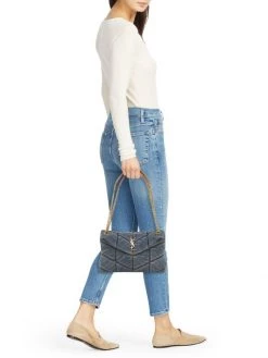 Saint Laurent Small LouLou Quilted Denim Shoulder Bag 8 Saint Laurent Small LouLou Quilted Denim Shoulder Bag -Saint Laurent Sales Store unnamed file 2424