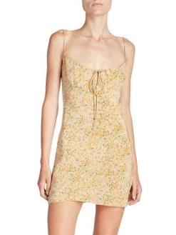 Saint Laurent Floral Silk Minidress -Saint Laurent Sales Store unnamed file 2428