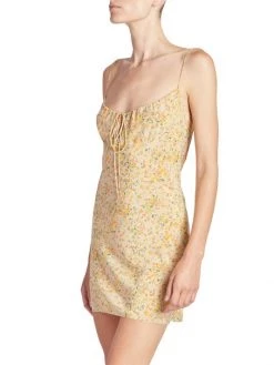 Saint Laurent Floral Silk Minidress -Saint Laurent Sales Store unnamed file 2429