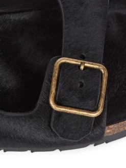 Saint Laurent Jimmy Calf Hair & Leather Slides -Saint Laurent Sales Store unnamed file 243