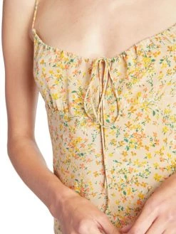 Saint Laurent Floral Silk Minidress -Saint Laurent Sales Store unnamed file 2431