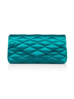 Saint Laurent Quilted Satin Clutch Bubblegum