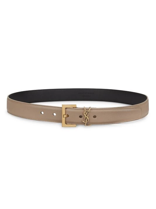 Saint Laurent Leather Logo Belt 3 Saint Laurent Leather Logo Belt