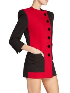 Saint Laurent Two-Tone Asymmetric Minidress 12 Saint Laurent Two-Tone Asymmetric Minidress -Saint Laurent Sales Store unnamed file 2460