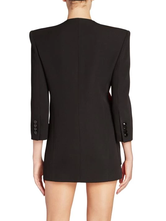 Saint Laurent Two-Tone Asymmetric Minidress 7 Saint Laurent Two-Tone Asymmetric Minidress - Image 5