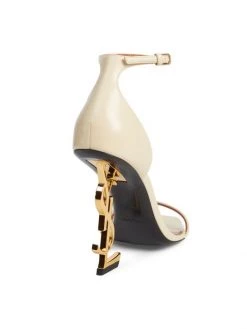 Saint Laurent Opyum Logo-Heel Leather Sandals -Saint Laurent Sales Store unnamed file 2474