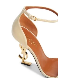 Saint Laurent Opyum Logo-Heel Leather Sandals -Saint Laurent Sales Store unnamed file 2477