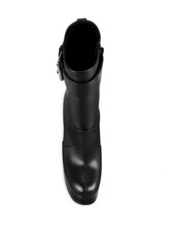 Saint Laurent Mina Platform Leather Boots -Saint Laurent Sales Store unnamed file 2490