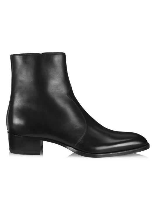 Saint Laurent Wyatt 40 Zip Booties For Men 3 Saint Laurent Wyatt 40 Zip Booties For Men