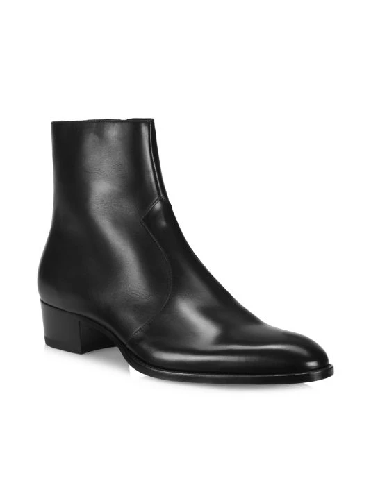 Saint Laurent Wyatt 40 Zip Booties For Men 4 Saint Laurent Wyatt 40 Zip Booties For Men - Image 2