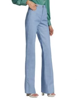 Saint Laurent High-Waisted Flared Jeans -Saint Laurent Sales Store unnamed file 2506